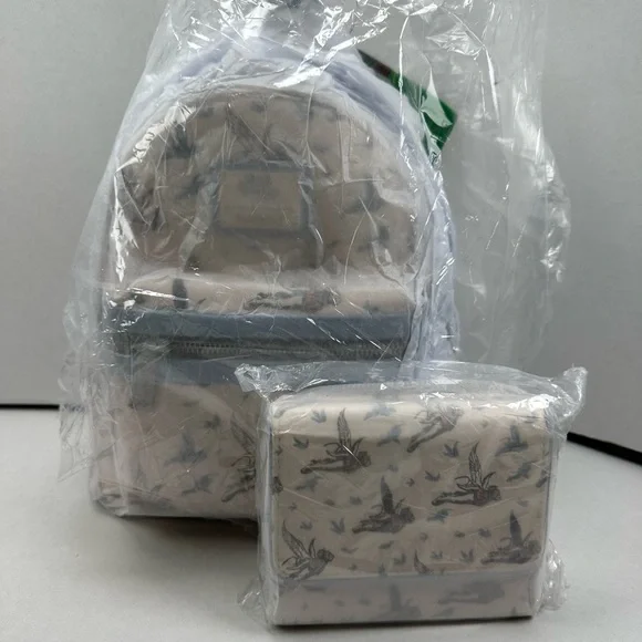 Loungefly The Wizard of Oz Flying Monkeys AOP Mini Backpack & Wallet Set - Picture 10 of 10